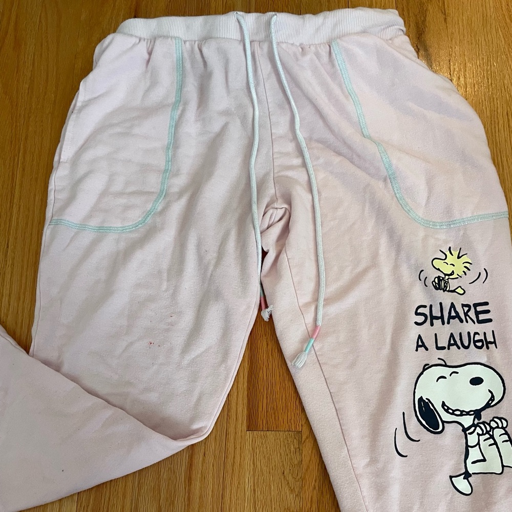 charley brown pink sweatpants